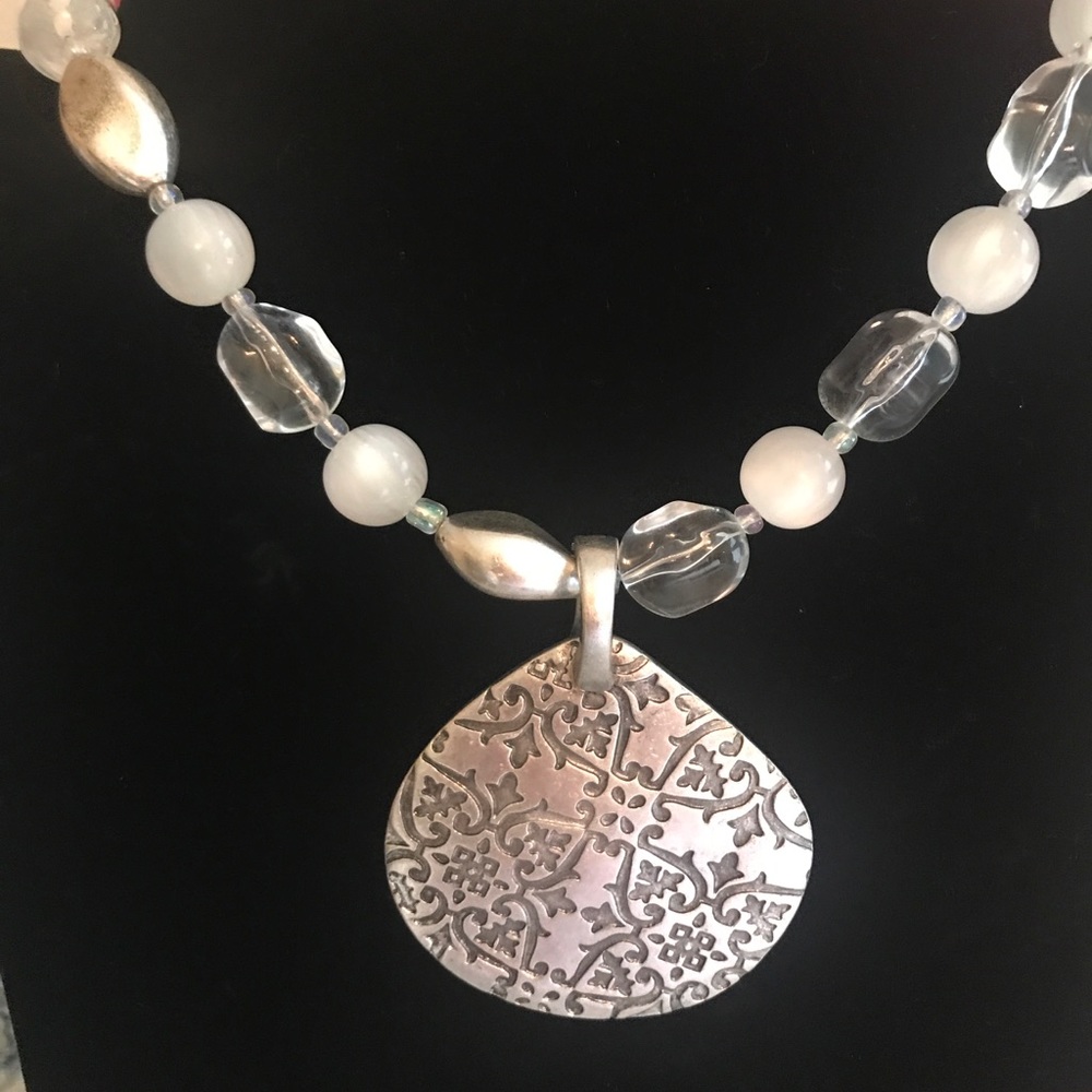 Premier Light Blue and Silver Necklace